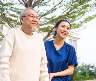 nurse with elder